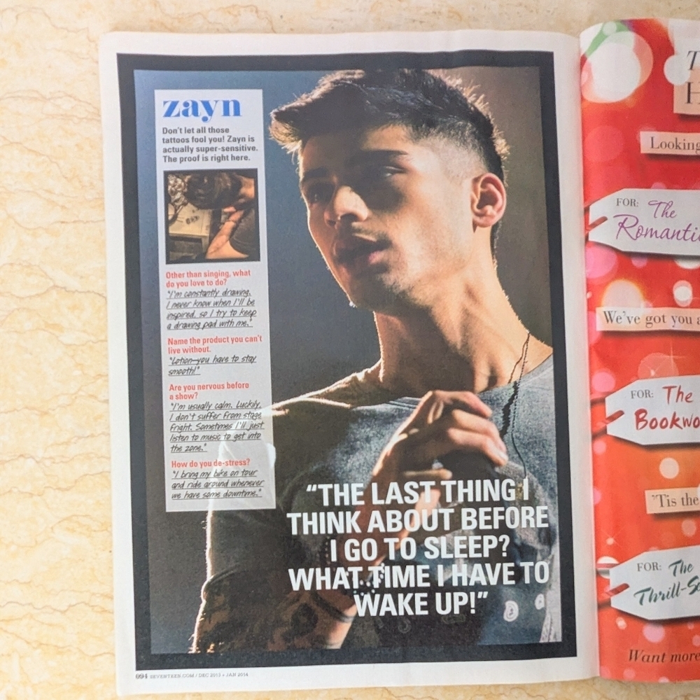 Seventeen Magazine One Direction Band 2013 - 2014 Issue With Poster - Picture 6 of 12